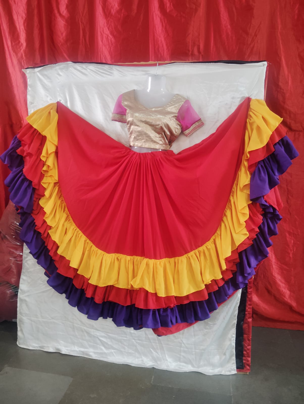 Flared dance skirt