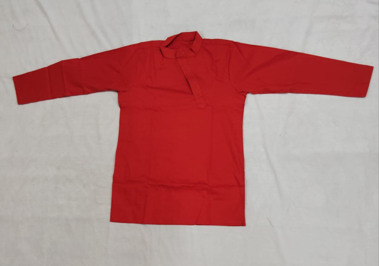 Kurtha — Orange Cotton - Costume rental at Chithira CreationZ Bangalore